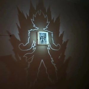 Đèn Bóng Goku Siêu Saiyan 3D - Đèn Tạo Bóng Anime Dragon Ball - Đồ Decor Phòng Ngủ, Bàn Làm Việc, Quà Tặng Fan Anime
