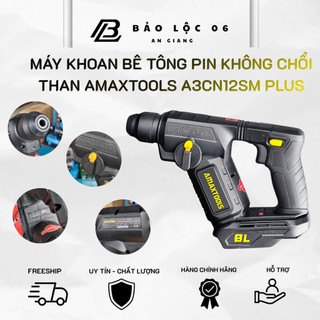 Máy Khoan Bê Tông Pin Không Chổi Than AMAXTOOLS A3CN12SM Plus+ 21V – Đầu Gài SDS Plus – Lực Đập 1.7J