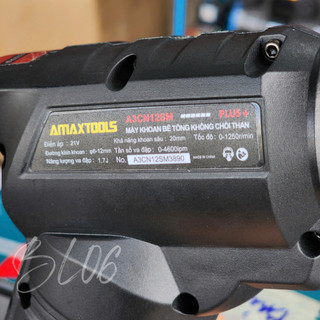 Máy Khoan Bê Tông Pin Không Chổi Than AMAXTOOLS A3CN12SM Plus+ 21V – Đầu Gài SDS Plus – Lực Đập 1.7J