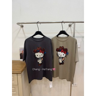 PHẠM THÙY SHOP: ÁO PHÔNG IN HÌNH CHÚ MÈO ĐỘI MŨ COWBOY FORM RỘNG