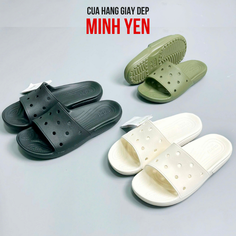 Dép Lê C Roc Gắn Charm Nam Nữ Unisex, Dép Đi Học Đi Chơi Chống Trơn Êm Chân Cao Cấp Fullsize 38-44