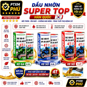 Dầu nhớt super top xe ga xe số 0,8L-1L