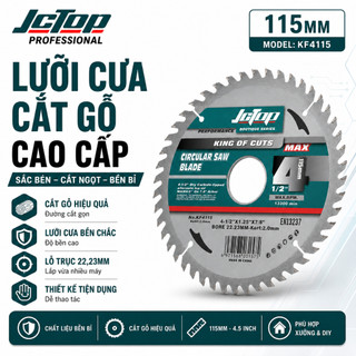 Lưỡi cắt gỗ JCTOP  thép nguyên sinh (hợp kim carbon)