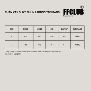 CHÂN DÀI VÁY OLIVE NHÚN EO LADONG TÔN DÁNG FFCLUB