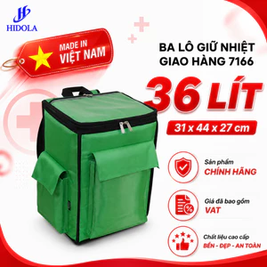 BALÔ GIỮ NHIỆT GIAO HÀNG HIDOLA 7166 36 LÍT 31*44*27CM