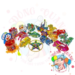 Lồng Đèn Trung Thu Mini Giấy Kiếng 10-15cm (Giao Màu Ngẫu Nhiên - Chưa Gồm LED)