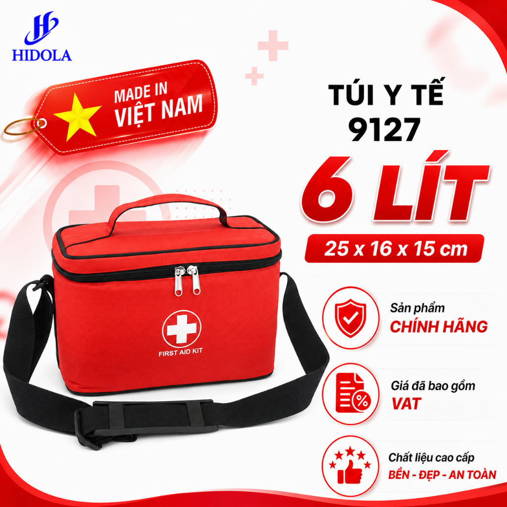 TÚI Y TẾ CÁ NHÂN HIDOLA 9127, 6 lít