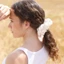 Cột Tóc Ren 13cm Scrunchie Nữ Co Giãn Nhẹ Nhàng Phong Cách Hàn Quốc