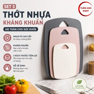 Set 3 thớt nhựa kháng khuẩn