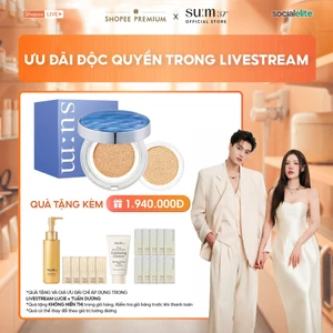 KOL x SU:M37 Phấn nước cấp ẩm Su:m37 Water-full CC Cushion Perfect Finish 15g (tặng thêm lõi 15g)