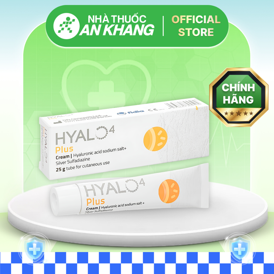 Kem bôi Hyalo4 Plus kiểm soát các tổn thương da (1 tuýp x 25g) [Nhà Thuốc An Khang - Chính Hãng 100%]
