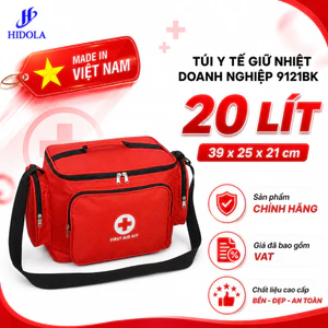 TÚI Y TẾ LỚN GIỮ NHIỆT HIDOLA 9121BK, 20 LÍT
