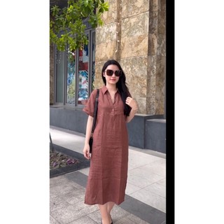 VA8055- VÁY THIẾT KẾ LINEN