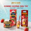 Combo Nước Hoa Ô Tô Areon KEN Strawberry+Fresco Strawberry Chính Hãng Bulgaria–Hương Dâu Tây Khử Mùi Xe