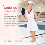 Váy Liền Nữ Xếp Ly LV26S04F405 Livan Kèm Quần Bảo Hộ, Váy Chơi Thể Thao, Pickle Ball, Tennis — ảnh 7