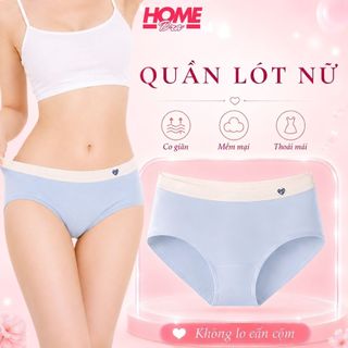 Quần lót nữ cotton cao cấp viền su co dãn tốt - Quần chip nữ cạp vừa tôn dáng trái tim đáng yêu L183