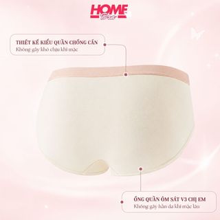 Quần lót nữ cotton cao cấp viền su co dãn tốt - Quần chip nữ cạp vừa tôn dáng trái tim đáng yêu L183