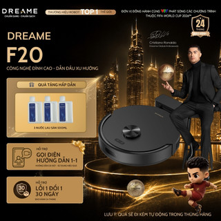 Robot Hút Bụi Lau Nhà Dreame F20 | Lực Hút 20K Pa | Hút Và Lau 2 Trong 1 | Bảo Hành 24 Tháng | Bản Quốc Tế