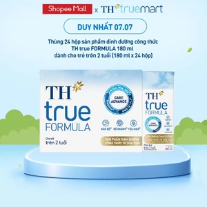 Thùng 24 hộp sản phẩm dinh dưỡng công thức sữa tươi TH True Formula 180ml (180ml x 24)