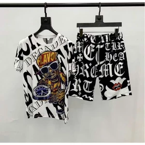 Bộ Thể Thao Nam Nữ BONROU Chất THUN LẠNH Mặc Nhà Đi Chơi Tập Gym Size Từ 40-85kg Ba Màu Đen Kem Trắng BONROU SSL