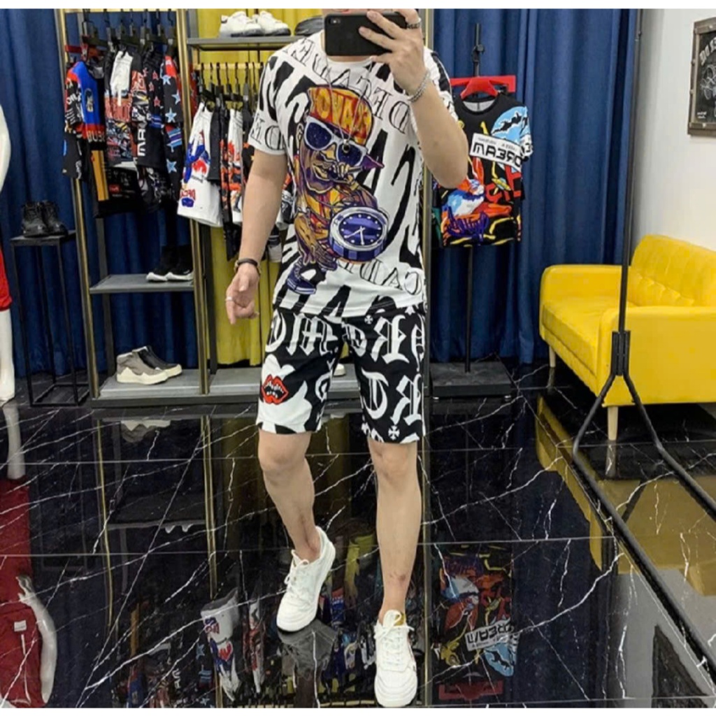 Bộ đồ thu đông thun lạnh, set bộ đồ mặc nhà thu đông len mỏng bo gấu phong cách thể thao - unisex SSL