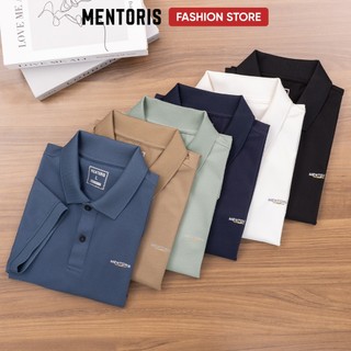 Áo Polo Cotton Nam MENTORIS, Polo Basic, Form Regular Fit, Thoáng Mát, Thấm Hút Mồ Hôi MPL2511R