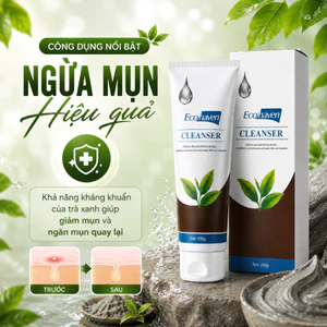 Sữa Rửa Mặt Bùn Khoáng Trà Xanh 100ml - Sạch Nhờn, Se Lỗ Chân Lông, Dịu Nhẹ Da