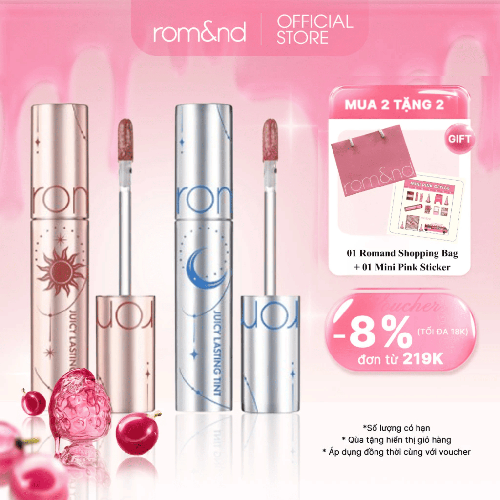 [Rom&nd] [Solunar Edition #23 #24] Son Tint lì Romand Juicy Lasting Tint