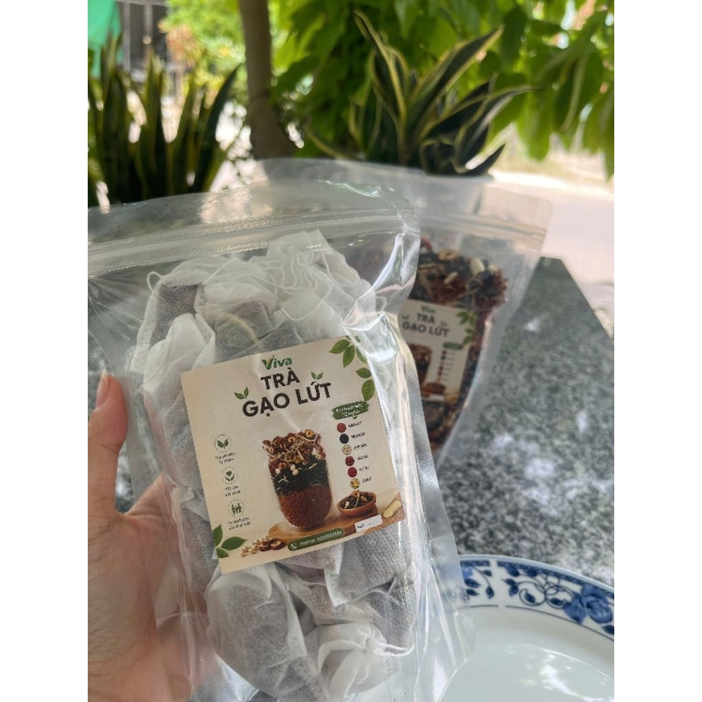 [Bán Băng Uy Tín | Tặng Thêm] Trà Gạo Lứt 6 Vị - Đậu Đen Hạt Sen Táo Đỏ Kỷ Tử Gừng Rang Thủ Công Thơm Dễ Uống - Viva Trà