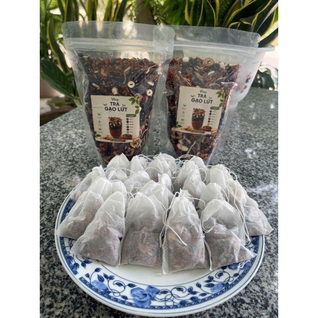 [Bán Băng Uy Tín | Tặng Thêm] Trà Gạo Lứt 6 Vị - Đậu Đen Hạt Sen Táo Đỏ Kỷ Tử Gừng Rang Thủ Công Thơm Dễ Uống - Viva Trà