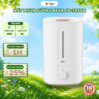 Máy phun sương 5L Bear SB-TA50M, Tạo Ẩm Làm Mát Không Khí, Bộ Lọc Ion Bạc Kháng Khuẩn,BH 18 Tháng