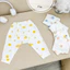 Combo 5/10 chiếc quần dài đáp đũng nền trắng họa tiết thú cho bé 4-14kg mesocshop
