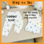 Combo 5/10 chiếc quần dài đáp đũng nền trắng họa tiết thú cho bé 4-14kg mesocshop