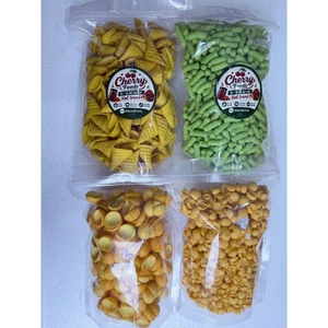Combo 1kg 4 vị snack | Nón tam giác -snack cốt dừa - sack lá sen - snack sương chó