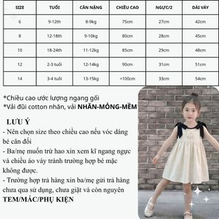 Váy bé gái mùa hè phong cách Hàn 9th-4 tuổi màu be đen hoa hồng D1174 Bí Ngô Nhỏ