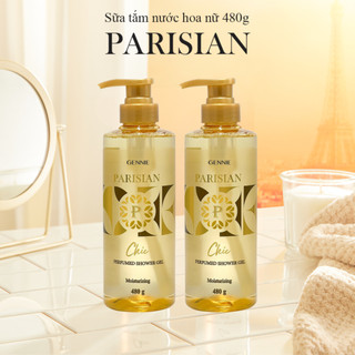 [LIVE ĐỘC QUYỀN] [MUA 1 NHẬN VỀ 3] Combo 02 Sữa Tắm Nước hoa Nữ Gennie Parisian 480ml Hương Thơm Sang Trọng, Quyến Rũ