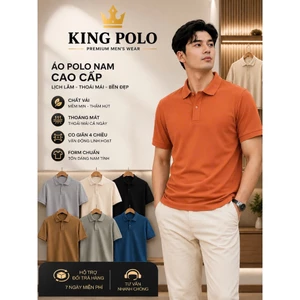 Áo Thun Polo Nam KING FASHION Vải Cá Sấu Premium - Co Giãn 4 Chiều, Mềm Mịn, Thoáng Mát, Thấm Hút Mồ Hôi, Form