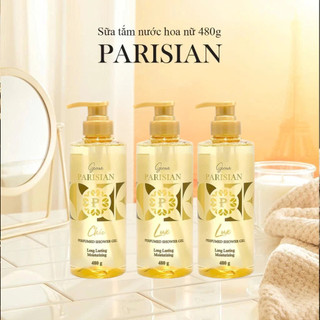 [LIVE ĐỘC QUYỀN] [MUA LÀ CÓ QUÀ] Combo 03 Sữa Tắm Nước hoa Nữ Gennie Parisian 480ml Hương Thơm Sang Trọng, Quyến Rũ