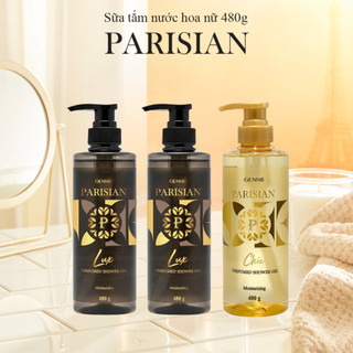 [LIVE ĐỘC QUYỀN] [MUA LÀ CÓ QUÀ] Combo 03 Sữa Tắm Nước hoa Nữ Gennie Parisian 480ml Hương Thơm Sang Trọng, Quyến Rũ