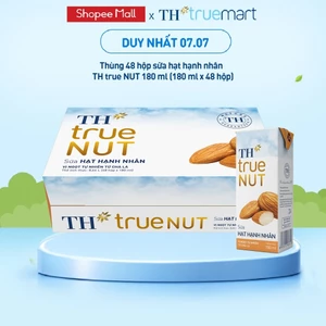 Thùng 48 hộp sữa hạt hạnh nhân TH True Nut 180ml (180ml x 48)
