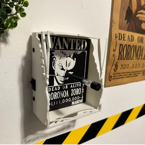 Đèn Bóng Zoro Roronoa Wanted 3D - Shadow Lamp One Piece - Đèn Ngủ Decor Bàn Làm Việc, Phòng Ngủ, Quà Tặng Fan Anime