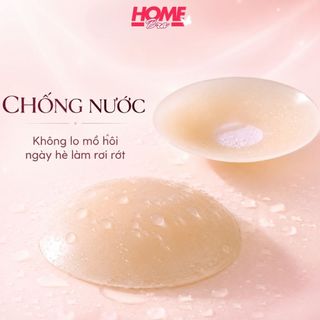 Miếng dán ngực silicon keo bám dính chắc - Hộp 10 Miếng dán ti siêu dính chống nước tái sử dụng