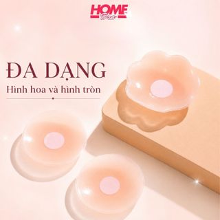 Miếng dán ngực silicon keo bám dính chắc - Hộp 10 Miếng dán ti siêu dính chống nước tái sử dụng