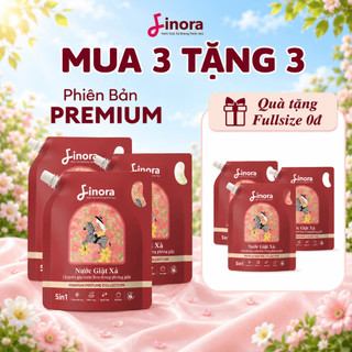 [Mua 3 Tặng 3] Combo 6 Túi Nước Giặt Finora (1L/Túi) - Hương Nước Hoa Premium Sang Trọng, Bền Mùi