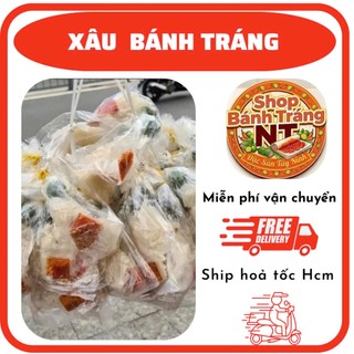 (CÓ SẴN) xâu 10 bịch bánh tráng sate vò