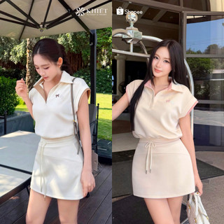 Set thun kem daily ngày hè phối áo polo & chân váy năng động KS572 KS572A