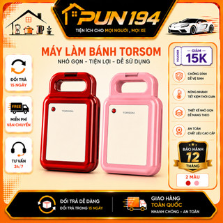 Máy Làm Bánh Torsom Khay Bánh Đa Dạng, Dễ Dàng Làm Bánh Tại Nhà Cho Bé