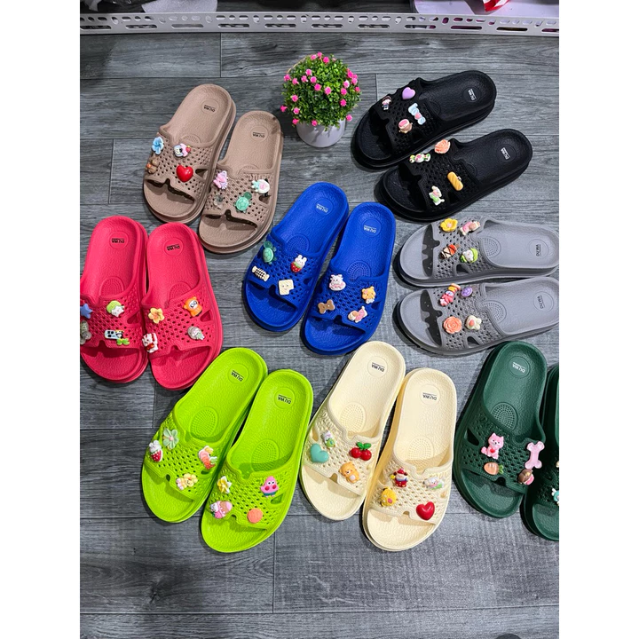 Dép tổ ong nam nữ, dép quai ngang bản to kèm sticker thoáng khí siêu nhẹ, êm chân(from to-lùi 1size)
