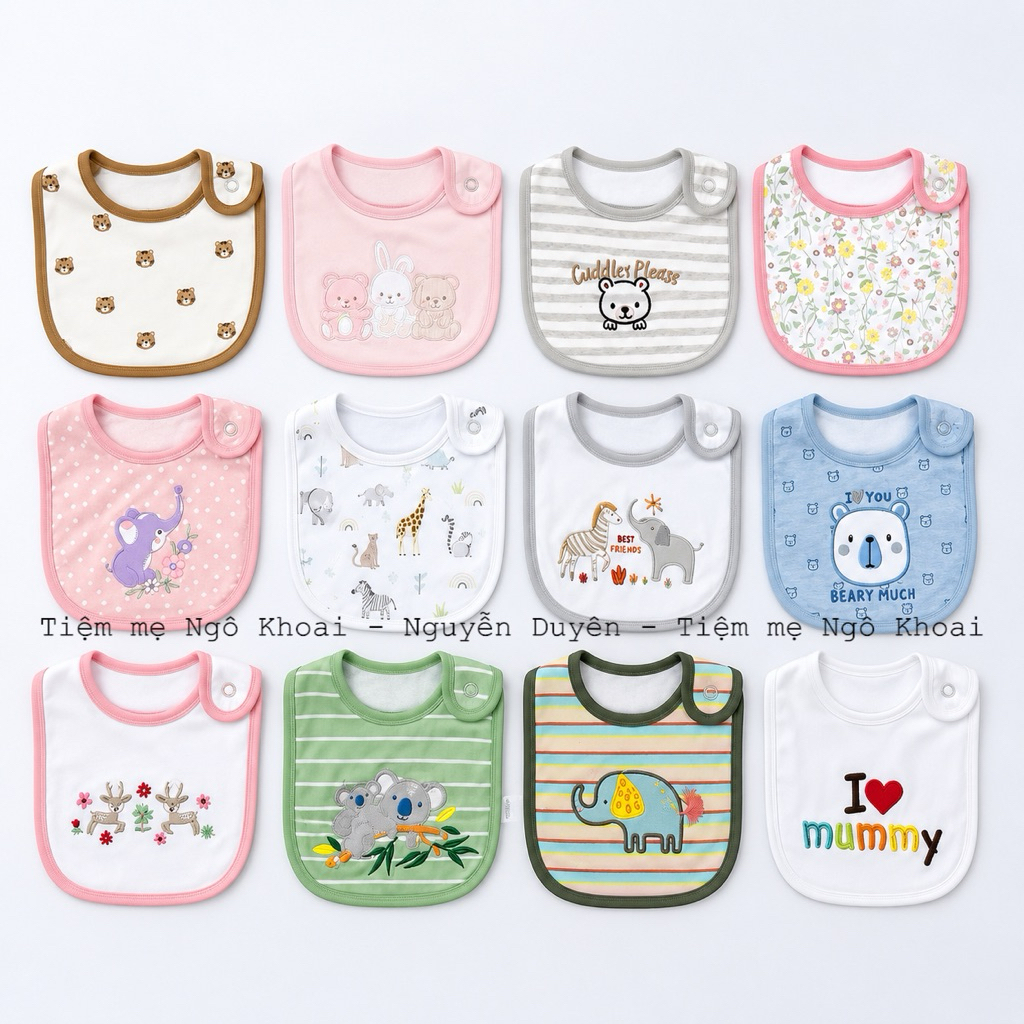 [MD234] Ollies PLACE yếm cổ xinh yêu cho bé chất liệu cotton thấm hút tốt, giữ ấm và làm đẹp