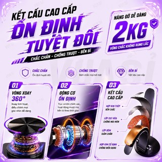 Giá Đỡ Điện Thoại Để Bàn VUASI Chân Xoay 360 Độ Tiện Lợi Bằng Hợp Kim Nhôm Hỗ Trợ Chống Trượt